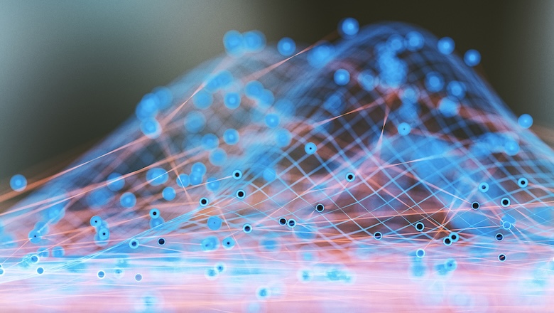 Abstract geometric landscape